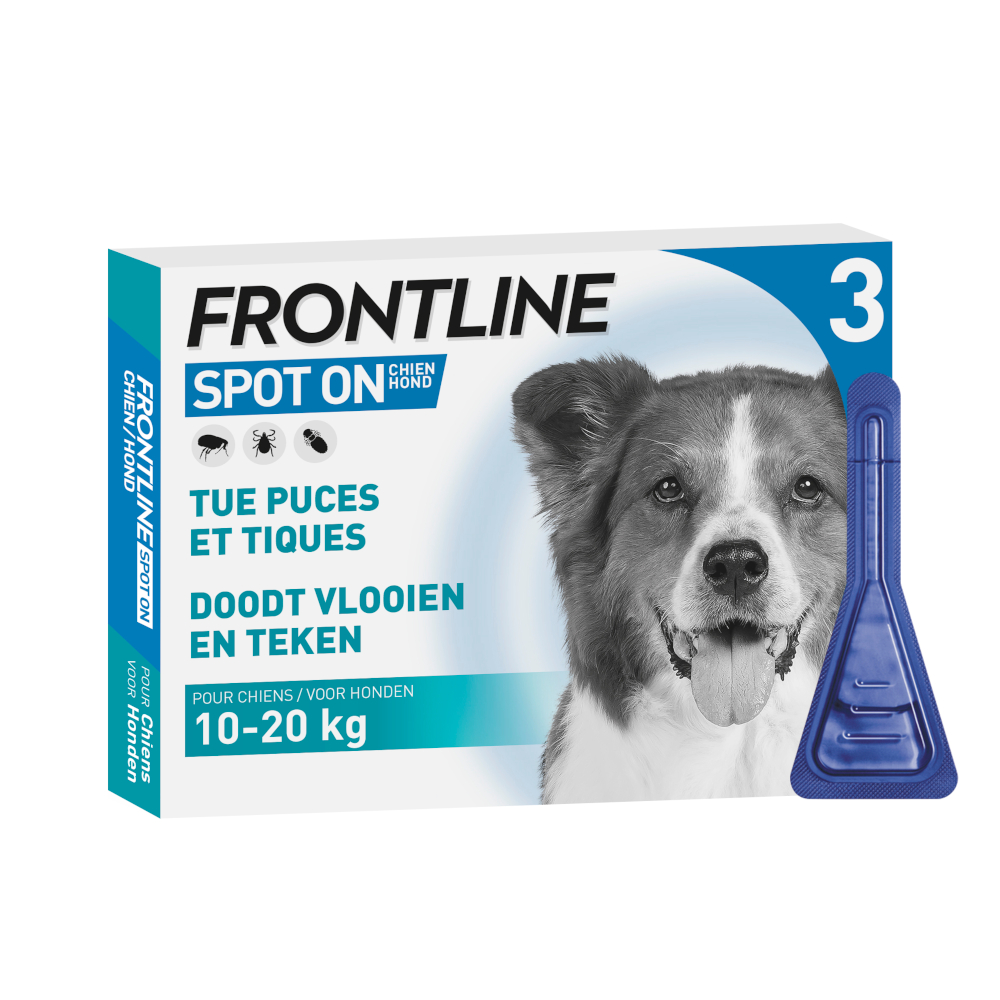 Frontline® Spot on Hund BELGIUM ONLY - Größe S: 3 Pipetten x 0,67 ml von Frontline