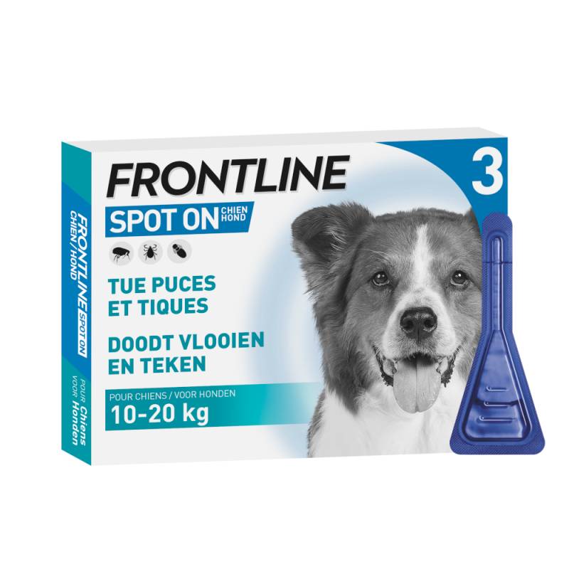 Frontline® Spot on Hund BELGIUM ONLY - Größe S: 3 Pipetten x 0,67 ml von Frontline