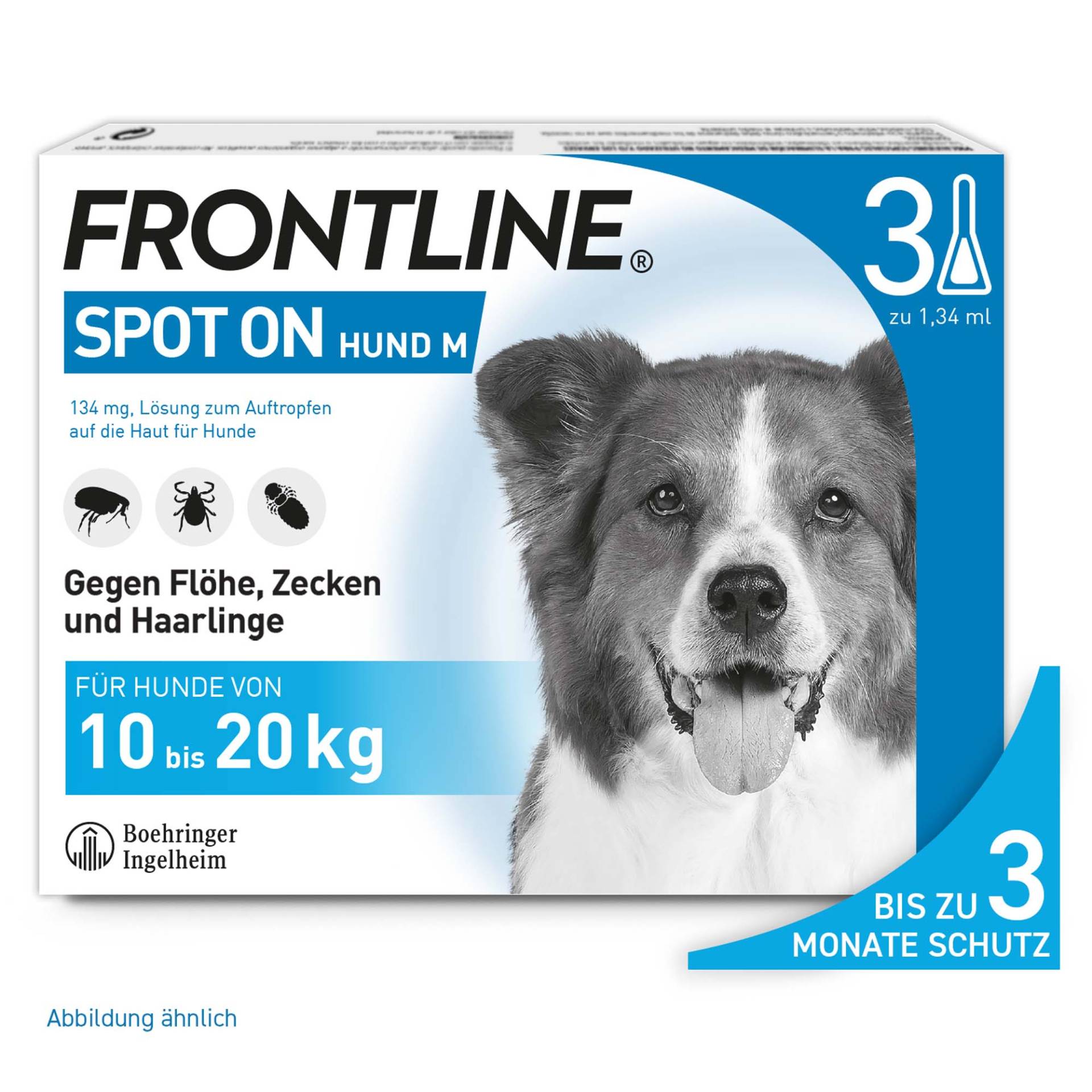 Frontline® Spot on Hund M - 3 Pipetten x 1,34 ml von Frontline