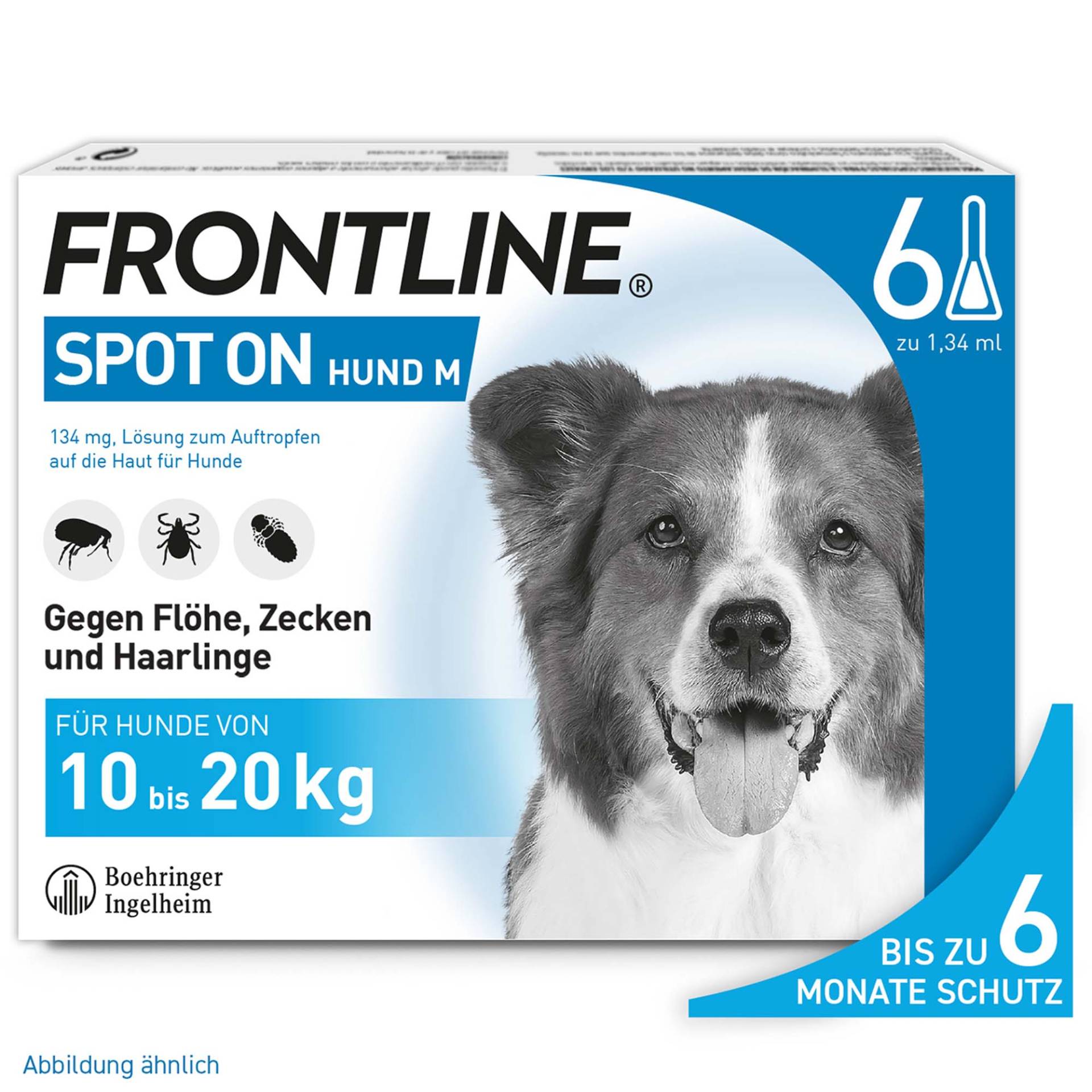Frontline® Spot on Hund M - 6 Pipetten x 1,34 ml von Frontline