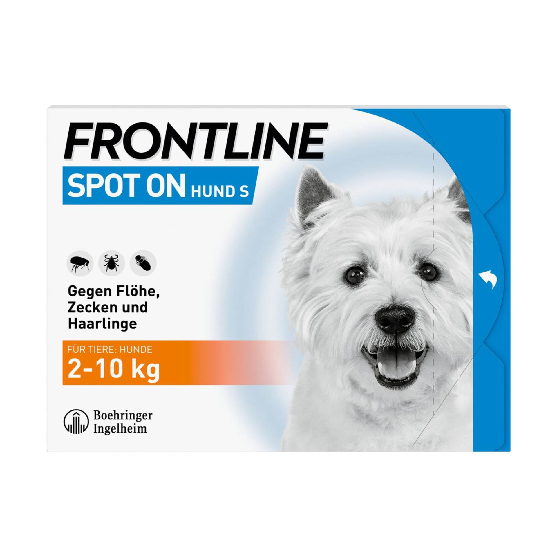 Frontline® Spot on Hund S - 6 Pipetten x 0,67 ml von Frontline
