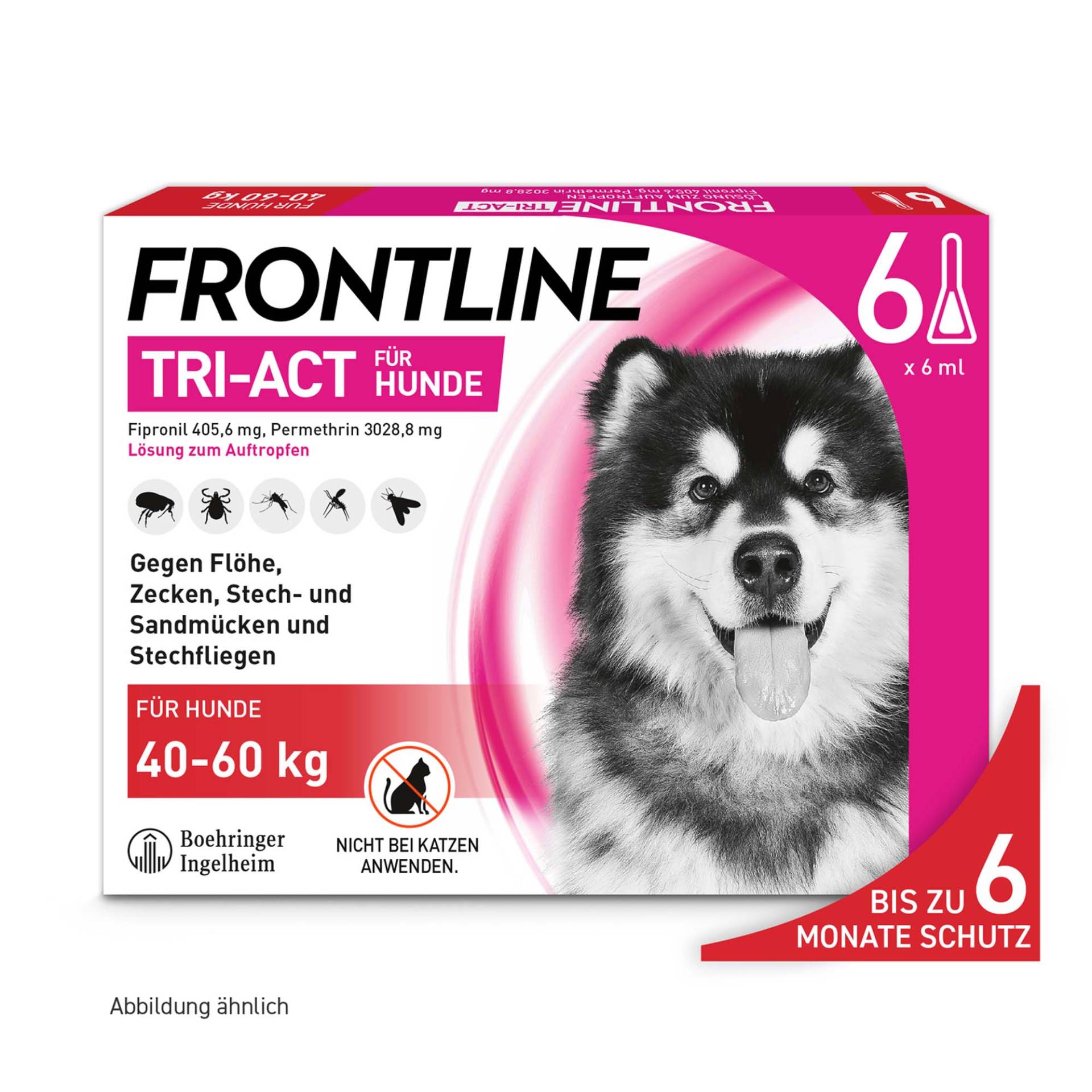Frontline® TRI-ACT Hunde XL (40 - 60 kg) - 6 Pipetten x 6 ml von Frontline