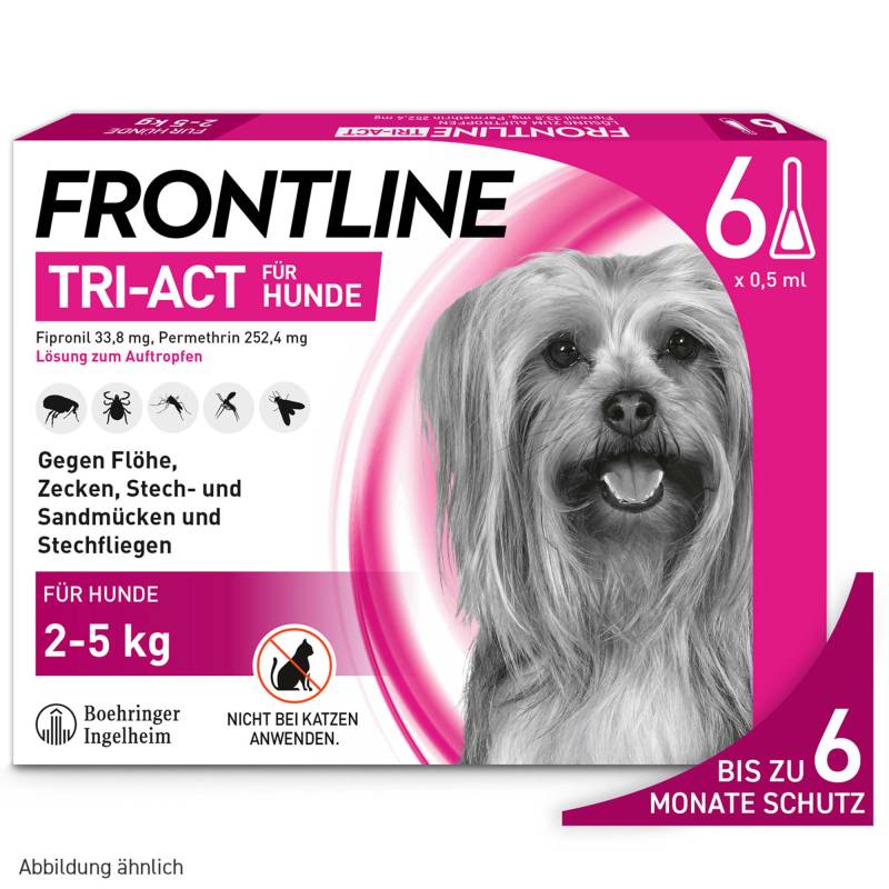 Frontline® TRI-ACT Hunde XS (2 - 5 kg) - 6 Pipetten x 0,5 ml von Frontline