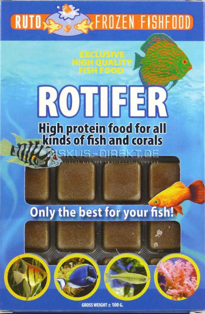 Rädertiere - Rotifers - NewLine - 100g Blister von Frostfutter Lager M