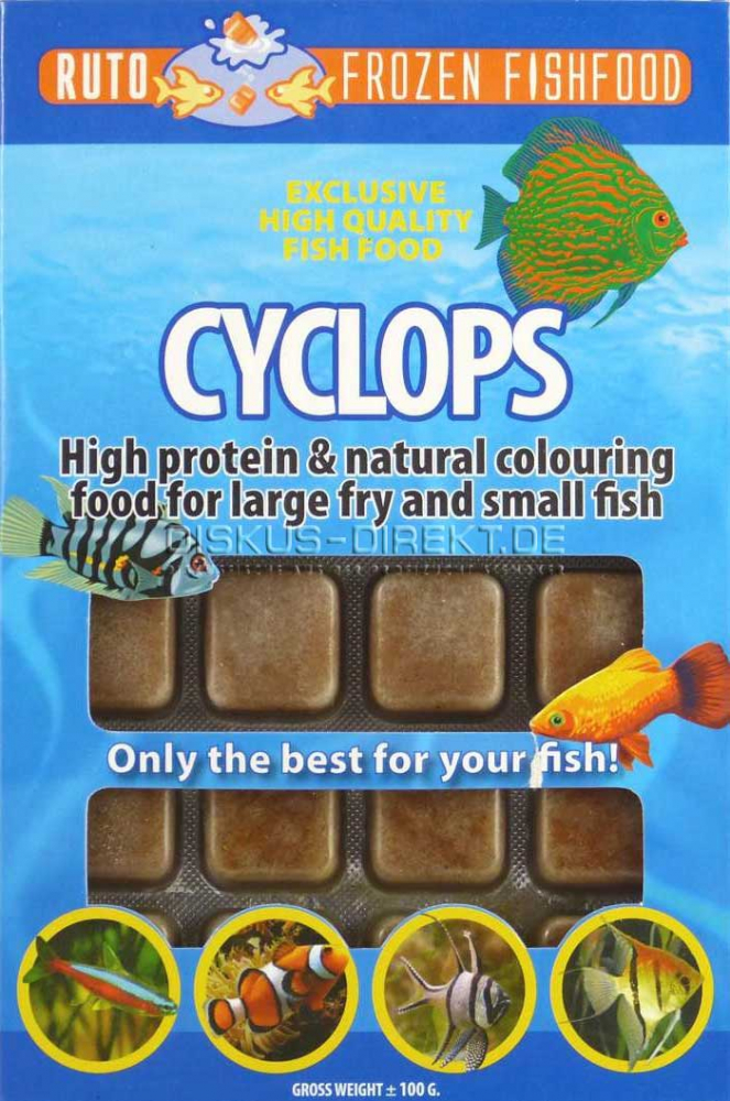 Ruderfußkrebse - Cyclops - NewLine 100g Blister von Frostfutter Lager M