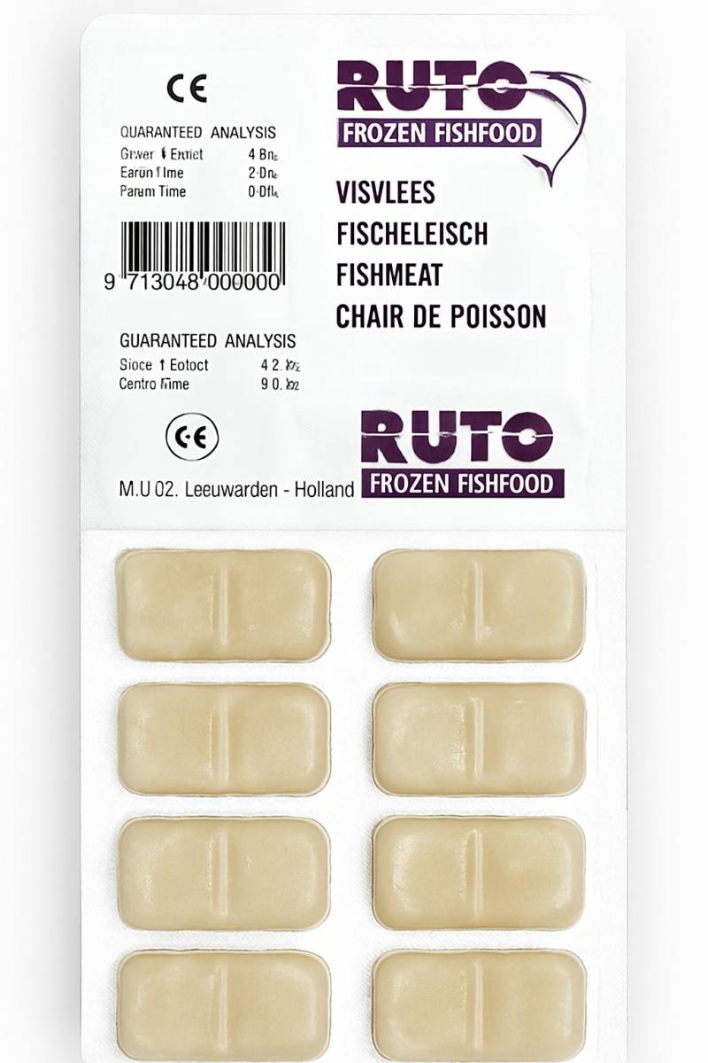 Rutos Blister Fischfleisch 100g von Frostfutter Lager M