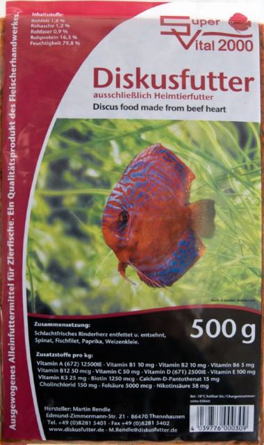 SV 2000, 500g Flatpack von Frostfutter Lager M