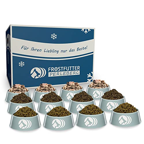 FROSTFUTTER PERLEBERG Barf Hundefutter, 12 kg Barf Grünes Paket für Hunde, ohne Zusatz- und Konservierungsstoffe von Frostfutter Perleberg