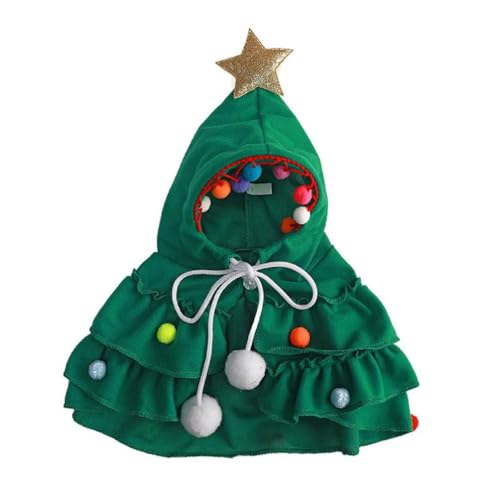 Katze Umhang Umhang Weihnachtsbaum Für Kleine Mittlere Mädchen Hunde Katze Hochzeit Kostüm Einstellbare Umhang Cape Weihnachten Haustier Kleidung Für Kleine Hunde von Frotox