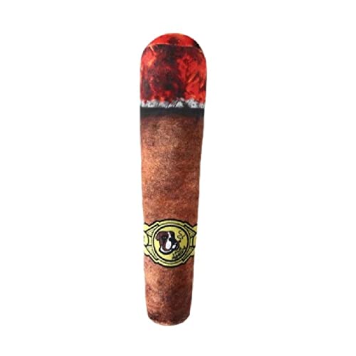 Cigars Lustiges Plüsch-Kauspielzeug für Hunde mit Quietschfunktion von Frotox