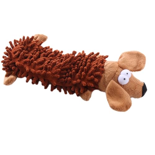 Frsoinor Hundeplüschspielzeug, das Geräusche Erzeugt, Quietscht, Interaktive Mopps, Fussel, A von Frsoinor