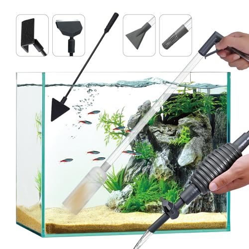 Frstem Mulmsauger Aquarium Wasserwechsler Sauger und Scheibenreiniger,6 in 1 Aquarium Reinigungs Zubehör Frstem Mulmsauger Aquarium Wasserwechsler Sauger und Scheibenreiniger,6 in 1 Aquarium Reinigungs Zubehör von Frstem