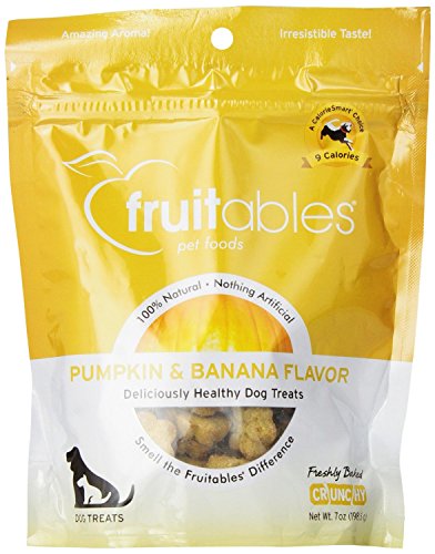 Fruitables Pumpkin & Banana 7oz. Crunchy Dog Treats - Pack of 8 von Fruitables