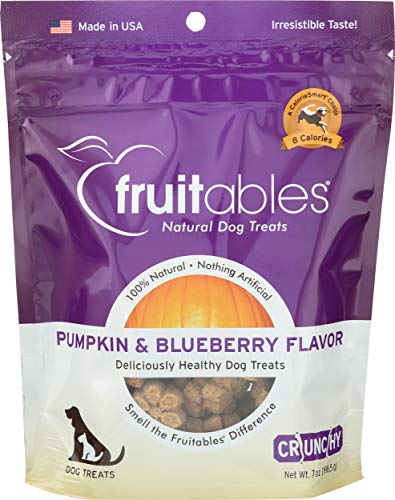 Fruitables Pumpkin & Blueberry Natural Crunchy Dog Treats 7oz - Pack of 2 von Fruitables