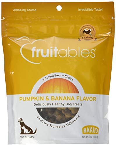 Fruitables Pumpkin & Blueberry Natural Crunchy Dog Treats 7oz - Pack of 8 von Fruitables