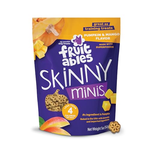 Fruitables Pumpkin & Mango Crunchy Hundeleckerlis, 28-298 g Beutel von Fruitables