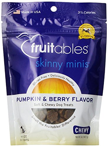 Fruitables Skinny Minis Pumpkin Berry 5oz. Soft Chewy Dog Treats - Pack of 3 von Fruitables