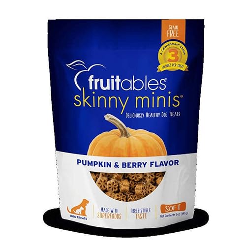 Fruitables Skinny Minis Pumpkin Berry Flavor Soft Chewy Training Dog Treats 5z von Fruitables