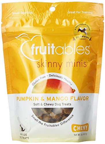 Fruitables Skunny Minis Pumpkin Mango 5oz. Soft Chewy Dog Treats - Pack of 3 von Fruitables