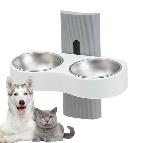 Abnehmbare Hundenäpfe Höhenverstellbar Doppel Futternäpfe Mehrzweck Haustier Futternäpfe Katze Wassernäpfe für Nackenschutz Anti-Rutsch-Design Verstellbare Haustiernäpfe für kleine und mittelgroße von Fruusv