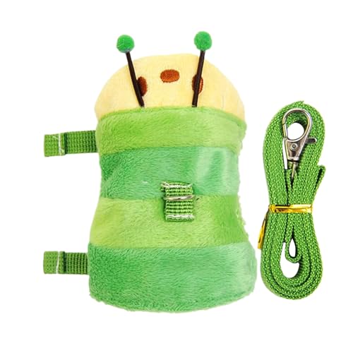 Ferret Traction Rope, Bunny Caterpillar Vest Harness, Small Animal Walking Vest, Raccoon Squirrel Hedgehog Kitten Puppy, Outdoor Pet Supplies for Travel Camping Hiking Use, 25g von Fruusv