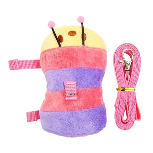 Ferret Traction Rope, Bunny Caterpillar Vest Harness, Small Animal Walking Vest, Raccoon Squirrel Hedgehog Kitten Puppy, Outdoor Pet Supplies for Travel Camping Hiking Use, 25g von Fruusv