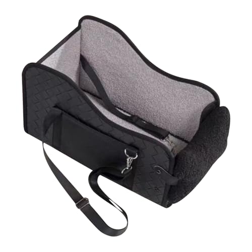 Fruusv Autositz Für Hunde - Unter 6,4kg Konsole Autositz für Hunde - Klappbarer Transportabler Booster Träger Liege Für Reisen Outdoor Kinderwagen Innenraum Rücksitz Picknick von Fruusv