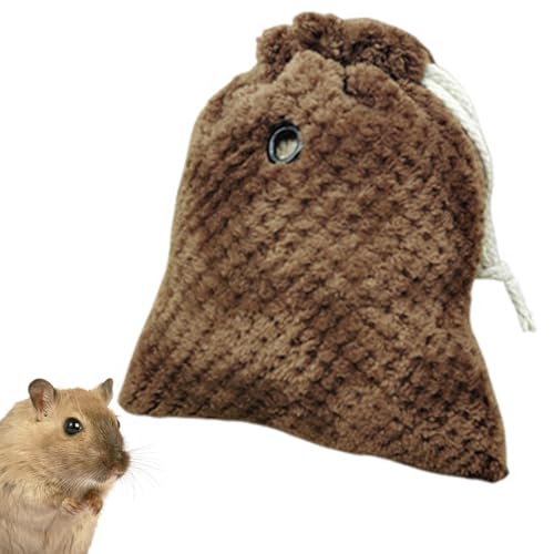 Fruusv Hamster-Schlafsack, Reisehandtasche, Baumwollnest für Hamster, Tragetasche mit Kordelzug und atmungsaktiver Belüftung für Zuckergleiter von Fruusv