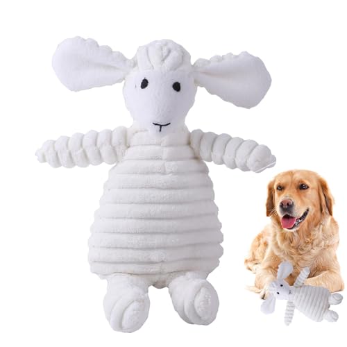 Fruusv Kauspielzeug für Welpen zum Zahnen, quietschendes Plüsch-Hundespielzeug - Squeaky Toys Kauspielzeug für Hunde - Plüsch-Schafe zum Zahnen und Unterhalten, interaktives Hundespielzeug für kleine, Fruusv Kauspielzeug für Welpen zum Zahnen, quietschendes Plüsch-Hundespielzeug - Squeaky Toys Kauspielzeug für Hunde - Plüsch-Schafe zum Zahnen und Unterhalten, interaktives Hundespielzeug für kleine, von Fruusv