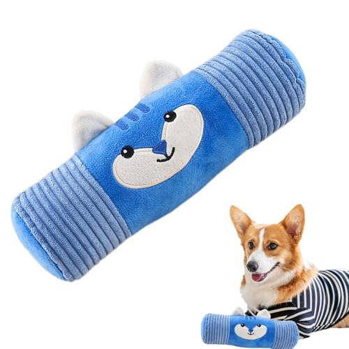 Fruusv Plüsch Quietschendes Hundespielzeug, Interaktives Kauspielzeug, Weiches Stofftier mit Zylindrischer Kissenform, Quietsch-Anreicherung, Spaß Spielzeit für Hunde und aggressive Kauer Fruusv Plüsch Quietschendes Hundespielzeug, Interaktives Kauspielzeug, Weiches Stofftier mit Zylindrischer Kissenform, Quietsch-Anreicherung, Spaß Spielzeit für Hunde und aggressive Kauer von Fruusv