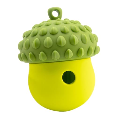 Fruusv Training Treat Toys, Acorn Shape Dog Food Dispenser, Size 9.5x9.5x12.5cm, Training Toy Teeth, Interactive Dog Ball for Boredom Buster, Puppy and Playtime Fruusv Training Treat Toys, Acorn Shape Dog Food Dispenser, Size 9.5x9.5x12.5cm, Training Toy Teeth, Interactive Dog Ball for Boredom Buster, Puppy and Playtime von Fruusv