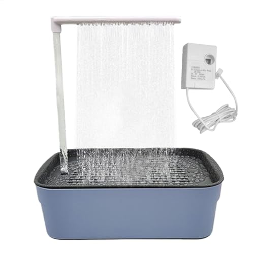 Haustierdusche, automatischer Vogel-Badbrunnen für Papageien, 31,5 x 21,5 x 34 cm, fließendes Wasser, leises Baden im Innenbereich, automatisches Wasser, perfekt für Papageien, Nymphensittiche und von Fruusv