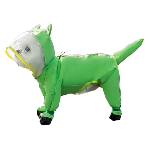 Hunde-Regenmantel, Haustier-Regenmäntel mit Kapuze, schnell trocknender, wasserdichter Poncho, reflektierender Sicherheitsstreifen, verstellbare Passform für große, mittelgroße und kleine Hunde Hunde-Regenmantel, Haustier-Regenmäntel mit Kapuze, schnell trocknender, wasserdichter Poncho, reflektierender Sicherheitsstreifen, verstellbare Passform für große, mittelgroße und kleine Hunde von Fruusv