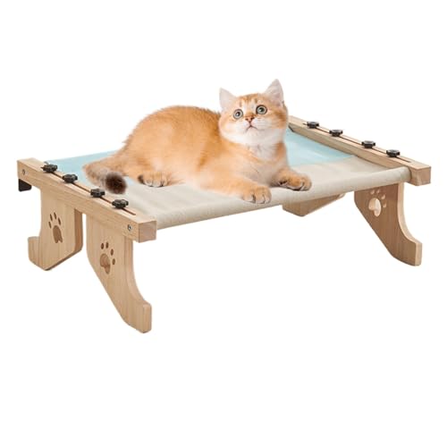Katzen-Sitzstange für Fensterbank | Katzenbett aus | Verstellbarer Katzenfensterbank-Nest, Hängemattensitz mit gepolstertem Bettbezug zum Schlafen und Spielen Katzen-Sitzstange für Fensterbank | Katzenbett aus | Verstellbarer Katzenfensterbank-Nest, Hängemattensitz mit gepolstertem Bettbezug zum Schlafen und Spielen von Fruusv