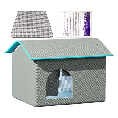 Katzenklimaanlage, Hundehütte Kühlung, wasserdichtes Katzenhaus, leicht zu reinigendes Katzenhaus, Katzenklimaanlage Haus mit 9 Stück Eispack, wasserdicht und leicht zu reinigen für heißes Wetter Katzenklimaanlage, Hundehütte Kühlung, wasserdichtes Katzenhaus, leicht zu reinigendes Katzenhaus, Katzenklimaanlage Haus mit 9 Stück Eispack, wasserdicht und leicht zu reinigen für heißes Wetter von Fruusv