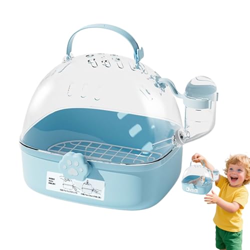 Parrot Carrier, Small Bird Travel Kennel, Ventilated Design with Built-in Water Bottle, Handheld Pet Crate for Tiny Breed Puppy, Kitten, Ferret, Bunny, 7.24x6.69x6.42 inches von Fruusv