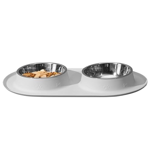 Pet Bowl, Feeding Dishes with Mats, Non-Slip Silicone Base, Waterproof Floor Protector, Food, Water Dispenser, Ideal for Dogs, Cats, Puppies, Mealtime and Indoor Use Pet Bowl, Feeding Dishes with Mats, Non-Slip Silicone Base, Waterproof Floor Protector, Food, Water Dispenser, Ideal for Dogs, Cats, Puppies, Mealtime and Indoor Use von Fruusv