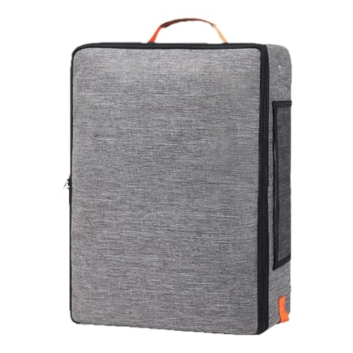 Reise-Katzentasche, harte Unterseite, tragbare Tragetasche mit Reißverschluss, leicht, stabiles Design, für drinnen und draußen, für Training, Camping, Abenteuer, 50 x 40 x 13 cm Reise-Katzentasche, harte Unterseite, tragbare Tragetasche mit Reißverschluss, leicht, stabiles Design, für drinnen und draußen, für Training, Camping, Abenteuer, 50 x 40 x 13 cm von Fruusv