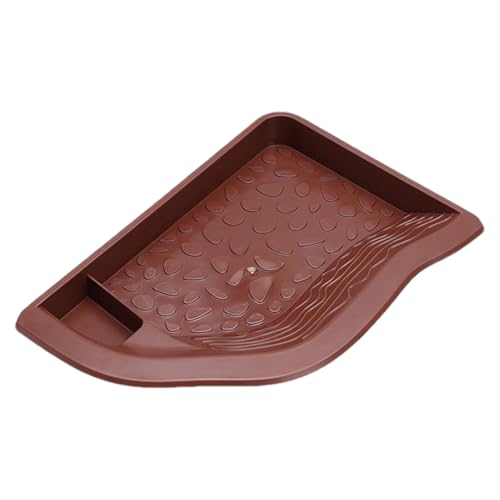Reptilienwasserschale - Lebensmittelschale Halter Für Schildkröte, Pool Large Landscape Bowl Mit Fütterungsfunktion, Aquariumschalen Für Schildkröte, Zuhause, Wasser, Klettern, 9,53 X 6,5 X 1,1 Zoll von Fruusv