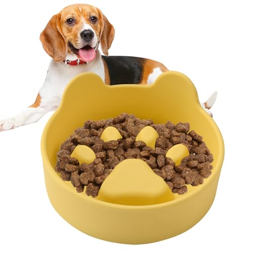 Slow Feeder Dog Bowls, Paw-Friendly Anti-Choking Design, Silicone Anti-Slip Pet Bowl, Suitable for Small and Large Dogs and Cats, Feeding Dish Promote Healthy Habits, 13x13x5.8cm Slow Feeder Dog Bowls, Paw-Friendly Anti-Choking Design, Silicone Anti-Slip Pet Bowl, Suitable for Small and Large Dogs and Cats, Feeding Dish Promote Healthy Habits, 13x13x5.8cm von Fruusv