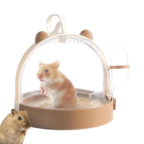 Tragbarer Hamsterkäfig Reise-Hamsterkäfig Kleintiertrage Leichter Hamsterkäfig Hamsterkäfig mit Griff Kompakter Hamsterkäfig Tragbare Haustiertragetasche Hamster Reisegehege von Fruusv