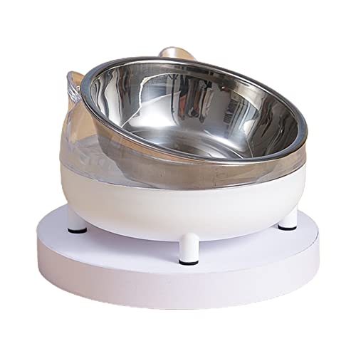Erhöhter Katzenfutternapf, FuBESk Anti-Erbrechen gekippte Edelstahl-Schalen mit Ständer, niedlicher abnehmbarer Futter-Wassernapf für Katzen und kleine Hunde. Erhöhter Katzenfutternapf, FuBESk Anti-Erbrechen gekippte Edelstahl-Schalen mit Ständer, niedlicher abnehmbarer Futter-Wassernapf für Katzen und kleine Hunde. von FuBESk