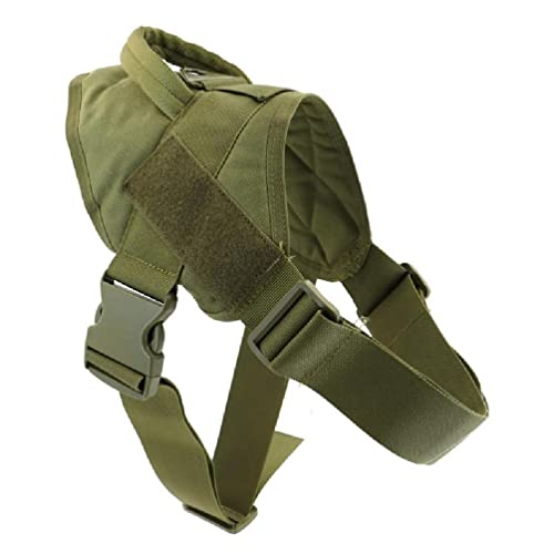 Tacticals Hundegeschirr, Arbeitshunde, mit Griff, kein Ziehen der Leine, Clip, verstellbar für Spaziergänge, Wandern, Training Tacticals Hundegeschirr, Arbeitshunde, mit Griff, kein Ziehen der Leine, Clip, verstellbar für Spaziergänge, Wandern, Training von FuBESk