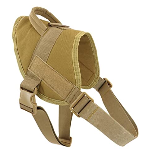 Tacticals Hundegeschirr, Arbeitshunde, mit Griff, kein Ziehen der Leine, Clip, verstellbar für Spaziergänge, Wandern, Training von FuBESk