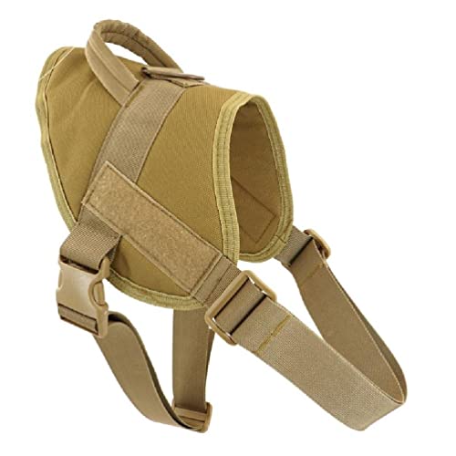 Tacticals Hundegeschirr, Arbeitshunde, mit Griff, kein Ziehen der Leine, Clip, verstellbar für Spaziergänge, Wandern, Training Tacticals Hundegeschirr, Arbeitshunde, mit Griff, kein Ziehen der Leine, Clip, verstellbar für Spaziergänge, Wandern, Training von FuBESk