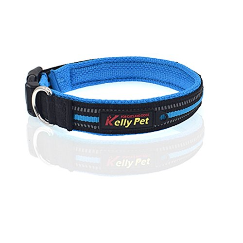 Haustier Haustier-Hund Polyester reflektiven atmungsaktive Anti-Lost Markenhundehalstraktionsführs Größe: S, 2,0 * 35 * 40cm (Color : Blue) von FuQingShiLongShanYuHuaShiPinDian