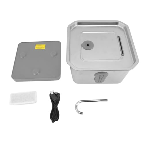 Cat Water Fountain 3.5L Stainless Steel Smart Automatic Water Circulation Pet Water Dispenser with App Alert for Home von Fuchooky