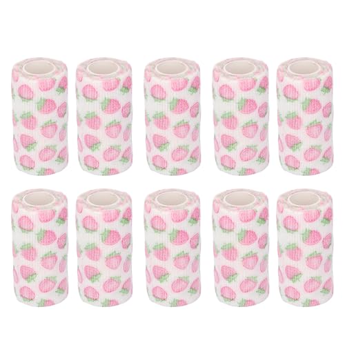 Fuchooky 10pcs Selbstklebende Verpackung Nicht gewohnt Polyester Regendicht atmungsaktueller zusammenhängender Verpackung für Sporttiere Haustiere (10 cm) von Fuchooky