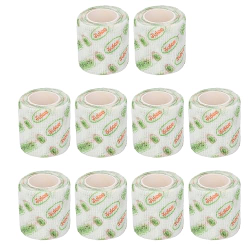 Fuchooky 10pcs Selbstklebende Verpackung Nicht gewohnt Polyester Regendicht atmungsaktueller zusammenhängender Verpackung für Sporttiere Haustiere (5cm) von Fuchooky