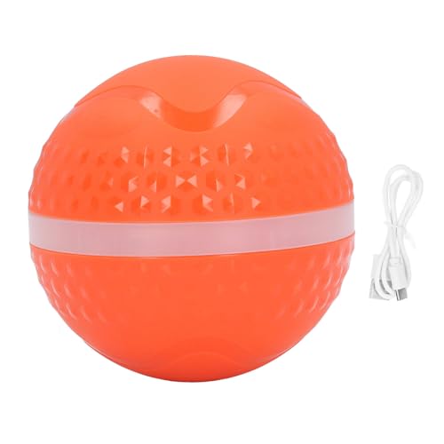 Fuchooky Aktive Rolling Ball Langeweile Relief undurchlässige automatische interaktive Hundeballspielzeug für mittlere große Hunde (Orange) von Fuchooky